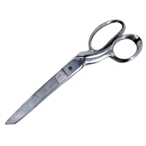 Vintage 8" Bent Handle Dressmaker Shears Scissors - made in Italy - Picture 1 of 7